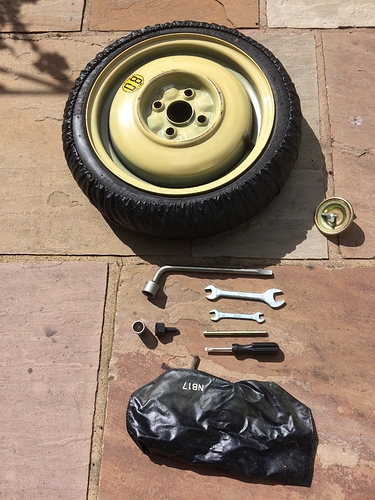 Spare Wheel and Tool Kit