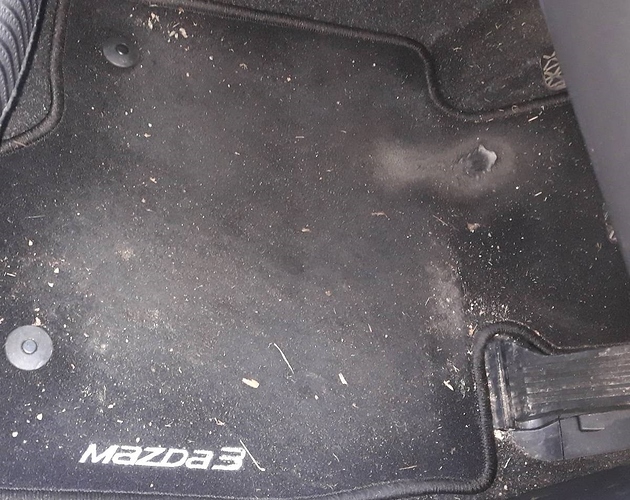 2016 Mazda3  mat wear
