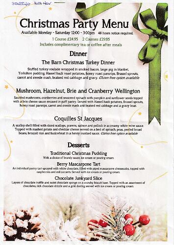 Baytree Christmas Menu 01