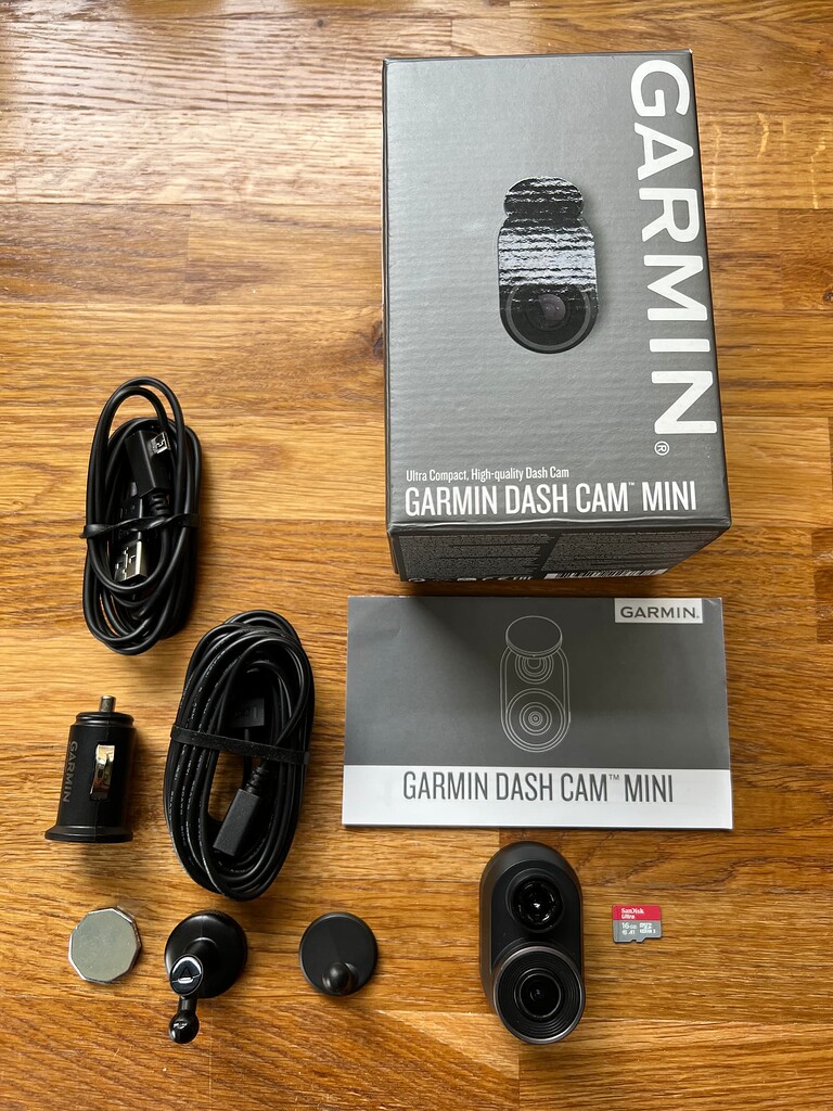 SOLDGarmin Mini Dash Cam Complete with 16GB SD Card SOLD Old Stuff