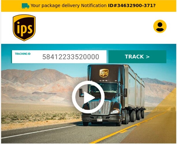 UPS scam email