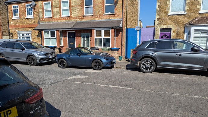 Between SUVs