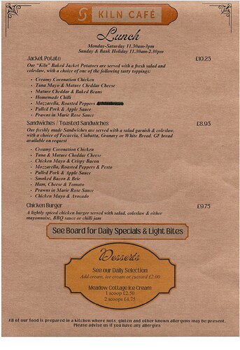 Kiln Cafe Sample Menu - Page-1