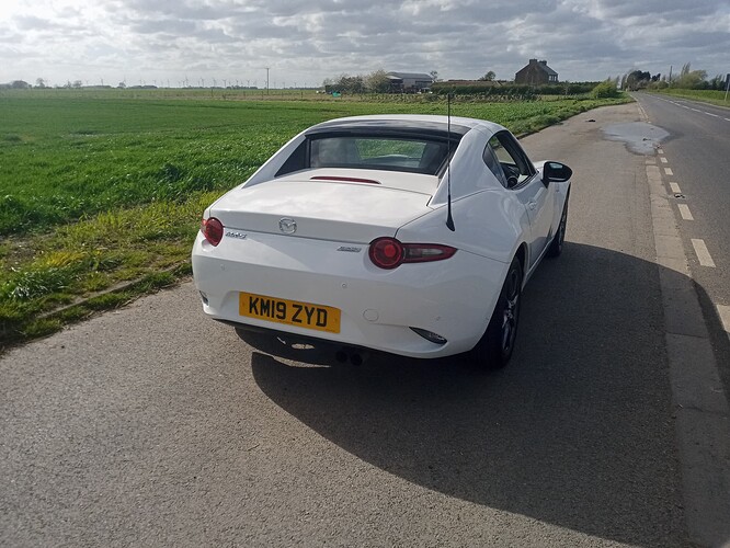 Miata rear quarter first day