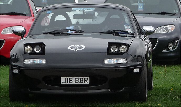 LM number plate placement