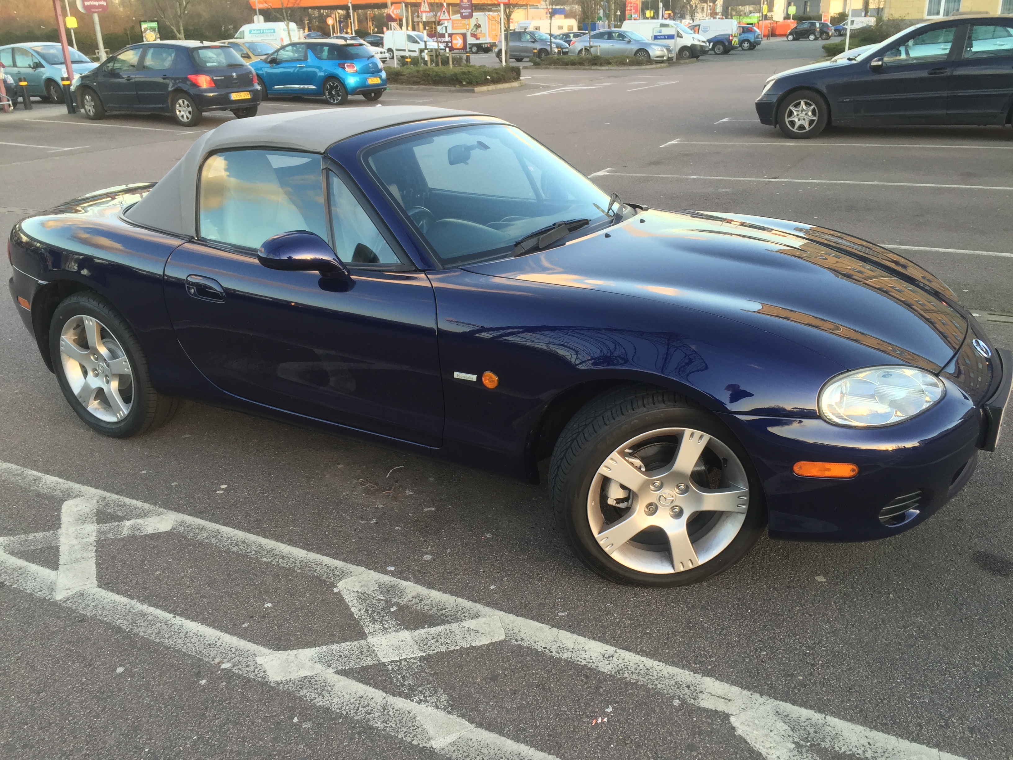 MX5 Mk2.5 Starto Blue Nevada with Grey Mohair soft top and colour coded hardtop - & Roadsters For Sale - MX-5 Owners Forum