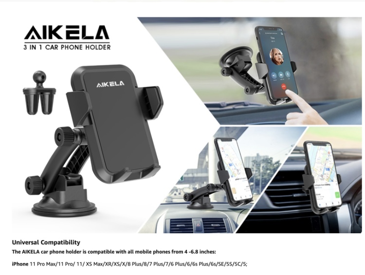 Olixar Magnetic Windscreen and Dashboard Mount Car Phone