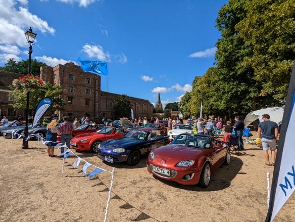 MX5.s on the Cathedral Green Ely