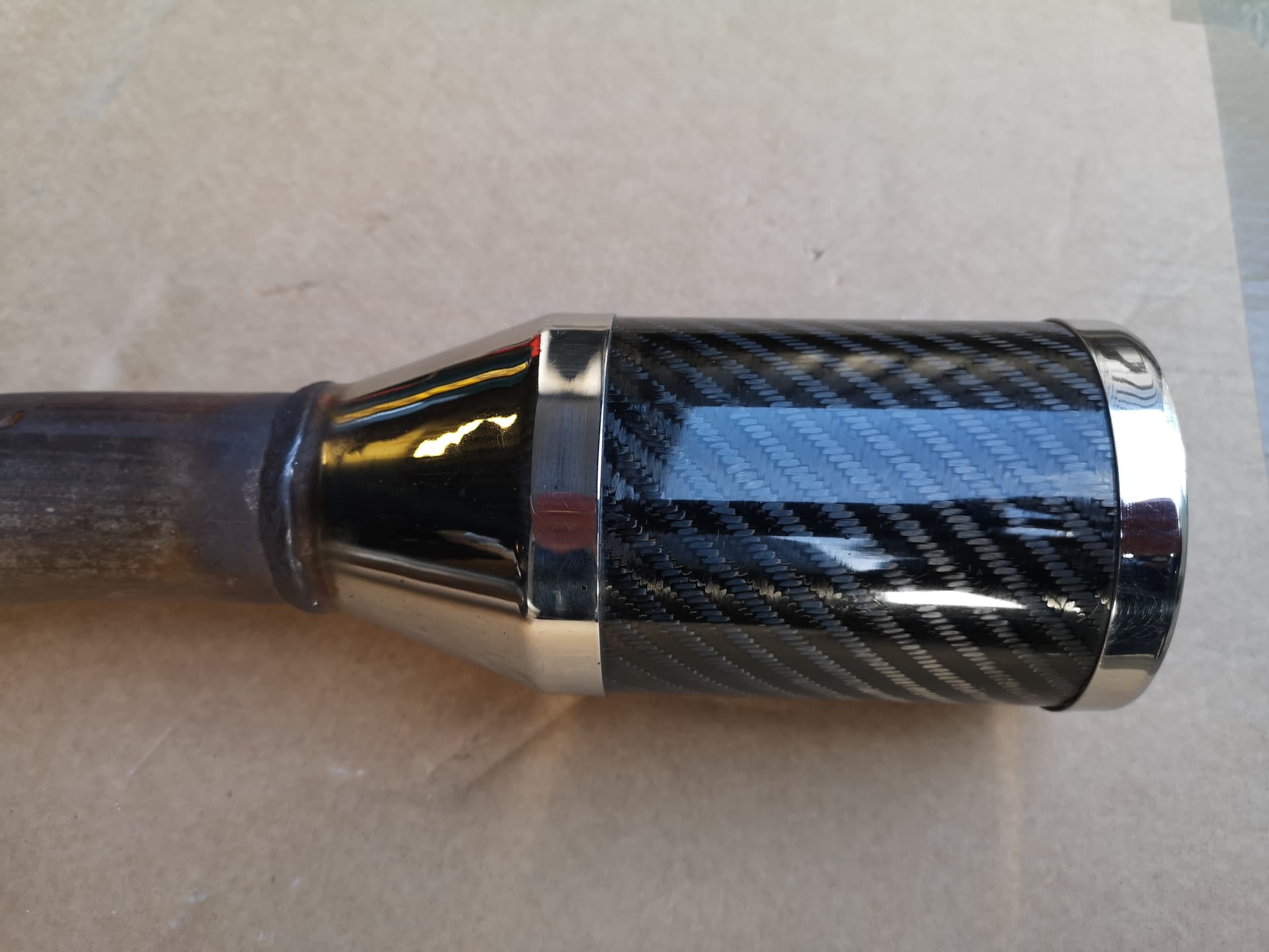Borla carbon trimmed, stainless steel sports silencer, Mk2 NB MX5